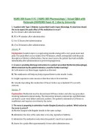 NURS 305 Exam 4 V1 &vert; NURS 305 Pharmacology &vert; Actual Q&A with &NewLine;Rationale &lpar;NURS305 Exam 4&rpar; &vert; Liberty University