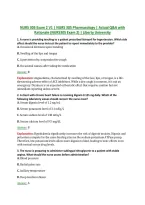 NURS 305 Exam 2 V1 &vert; NURS 305 Pharmacology &vert; Actual Q&A with &NewLine;Rationale &lpar;NURS305 Exam 2&rpar; &vert; Liberty University