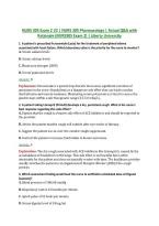 NURS 305 Exam 2 V2 &vert; NURS 305 Pharmacology &vert; Actual Q&A with &NewLine;Rationale &lpar;NURS305 Exam 2&rpar; &vert; Liberty University 