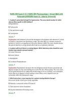 NURS 305 Exam 2 V1&ndash;V3 &vert; NURS 305 Pharmacology &vert; Actual Q&A with Rationale &lpar;NURS305 Exam 2&rpar; &vert; Liberty University