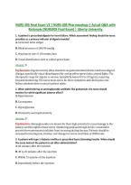 NURS 305 Final Exam V2 &vert; NURS 305 Pharmacology &vert; Actual Q&A with &NewLine;Rationale &lpar;NURS305 Final Exam&rpar; &vert; Liberty University 