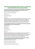 NURS 305 Final Exam V3 &vert; NURS 305 Pharmacology &vert; Actual Q&A with &NewLine;Rationale &lpar;NURS305 Final Exam&rpar; &vert; Liberty University