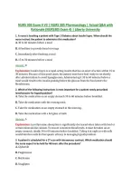 NURS 305 Exam 4 V1&ndash;V3 &vert; NURS 305 Pharmacology &vert; Actual Q&A with Rationale &lpar;NURS305 Exam 4&rpar; &vert; Liberty University