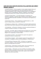 ACRP CCRC STUDY GUIDE WITH UPDATED ACTUAL QUESTIONS AND CORRECT&NewLine;ANSWERS&comma; GRADED A&plus;
