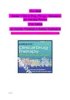 Test Bank For Abrams' Clinical Drug Therapy&colon; Rationales for Nursing Practice&comma; 13th Edition by Geralyn Frandsen & Sandra Pennington Complete Chapter Guide 1-61 With Rationales&vert; A&plus; PASS