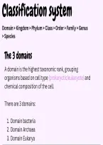 Life Sciences &lpar;biology&rpar; Grade 11 - Taxonomy and Classification full notes