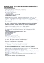 ACSM STUDY GUIDE WITH UPDATED ACTUAL QUESTIONS AND CORRECT&NewLine;ANSWERS&comma; GRADED A&plus;