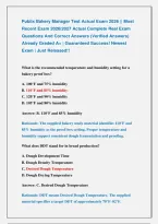 Publix Bakery Manager Test Actual Exam 2026 &vert;&vert; Most &NewLine;Recent Exam 2026&vert;2027 Actual Complete Real Exam &NewLine;Questions And Correct Answers &lpar;Verified Answers&rpar; &NewLine;Already Graded A&plus; &vert; Guaranteed Success&excl; Newest &NewLine;Exam &vert; Just Released&excl;&excl;  