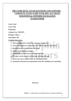 THE GUIDE RCES &vert; EXAM QUESTIONS AND ANSWERS&vert; COMPLETE STUDY GUIDE WITH 100&percnt; ACCURATE QUESTIONS & ANSWERS&excl; EXCELLENCE GUARANTEED&excl;
