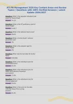 ATI PN Management 2026 Key Content Areas and Review&NewLine;Topics &vert; Questions with 100&percnt; Verified Answers &vert; Latest&NewLine;Update 2026&sol;2027