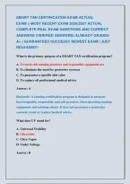 SMART TAN CERTIFICATION EXAM ACTUAL  &NewLine;EXAM &vert;&vert; MOST RECENT EXAM 2026&vert;2027 ACTUAL &NewLine;COMPLETE REAL EXAM QUESTIONS AND CORRECT &NewLine;ANSWERS &lpar;VERIFIED ANSWERS&rpar; ALREADY GRADED &NewLine;A&plus; &vert; GUARANTEED SUCCESS&excl;&excl; NEWEST EXAM &vert; JUST &NewLine;RELEASED&excl;&excl;  
