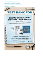 TEST BANK for Dental Radiography&colon; Principles and Techniques 7th Edition Iannucci Joen and Howerton Laura &vert; Complete 35 Chapters