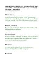 ARM 400 COMPREHENSIVE QUESTIONS AND&NewLine;CORRECT ANSWERS