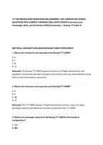 777 KSV REVIEW EXAM QUESTIONS AND ANSWERS &vert; 100&percnt; VERIFIED SOLUTIONS &vert; &NewLine;QUESTIONS WITH CORRECT ANSWERS 2026 LATEST UPDATE University-Level &NewLine;Knowledge&comma; Skills&comma; and Verification &lpar;KSV&rpar; Examination &mdash; Boeing 777 Cabin Cr 