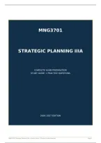 MNG3701 Strategic Planning IIIA 2026 &vert; Complete Exam Preparation Study Guide &plus; Practice Questions