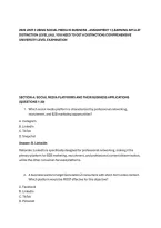 2026 UNIT 3 USING SOCIAL MEDIA IN BUSINESS - ASSIGNMENT 1 &lpar;LEARNING AIM A AT &NewLine;DISTINCTION LEVEL&rpar; &lpar;ALL YOU NEED TO GET A DISTINCTION&rpar; COMPREHENSIVE &NewLine;UNIVERSITY-LEVEL EXAMINATION 