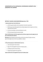 ADMINISTRATIVE LAW FULL EXAMINATION&colon; COMPREHENSIVE UNIVERSITY-LEVEL &NewLine;ASSESSMENT WITH ANSWERS 