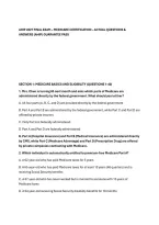 AHIP 2027 FINAL EXAM &ndash; MEDICARE CERTIFICATION &ndash; ACTUAL QUESTIONS & &NewLine;ANSWERS &lpar;AHIP&rpar; GUARANTEE PASS