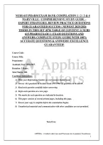 NURS 615 PHARM EXAM BANK COMPILATION 1 &sol; 2 &sol; 3 & 4 MARYVILLE &sol; COMPREHENSIVE STUDY GUIDE &ndash; EXPERT STRATEGIES&comma; REVIEW PRACTICE QUESTIONS FOR GUARANTEED SUCCESS &sol; NEWEST 2025&sol;2026 TERMS IN THIS SET &lpar;870&rpar; TABLE OF CONTENT 1&rpar; NURS 615 PHARM EXAM 1 &vert; EXAM QUES