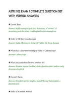 ASTR 1102 EXAM 1 COMPLETE QUESTION SET&NewLine;WITH VERIFIED ANSWERS&NewLine;