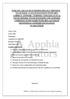 NURS 6501 ADVANCED PATHOPHYSIOLOGY MIDTERM EXAM WEEK 1-6 EXAM QUESTIONS WITH 100&percnt; CORRECT ANSWERS &vert; VERIFIED &vert; UPDATED &lpar;ACTUAL EXAM&rpar; 20252026 &vert; EXAM QUESTIONS AND ANSWERS&vert; COMPLETE STUDY GUIDE WITH 100&percnt; ACCURATE QUESTIONS & ANSWERS&excl; EXCELLENCE GUA