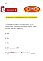 NATE Gas Heating Exam Questions and Answers &ndash; practice questions with answers