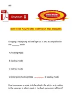 NATE Heat Pump Exam Questions and Answers &ndash; practice questions with answers