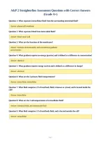 A&P 2 Straighterline Assessment Questions with Correct Answers&NewLine;&lpar;Grade A&plus;&rpar;