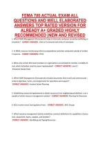 FEMA IS 700 ACTUAL EXAM ALL &NewLine;QUESTIONS AND WELL ELABORATED &NewLine;ANSWERS TOP RATED VERSION FOR &NewLine;ALREADY A&plus; GRADED HIGHLY &NewLine;RECOMMENDED &vert;NEW AND REVISED