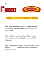 NATE Gas Exam Questions and Answers &ndash; practice questions with answers