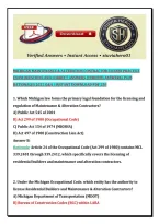 Michigan Maintenance & Alteration Contractor License Practice Exam PDF &ndash; 250 Questions with Verified Answers & Detailed Rationales &vert; 2025 Q&A Instant Download