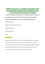 NURS 5432 Exam 3 V1&ndash;V3 &vert; NURS 5432 Family I &lpar;FNP 1&rpar; &vert; Actual Q&A with Rationale &lpar;NURS5432 Exam 3&rpar; &vert; The University of Texas at Arlington