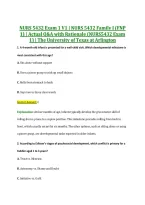 &NewLine;NURS 5432 Exam 1 V1 &vert; NURS 5432 Family I &lpar;FNP &NewLine;1&rpar; &vert; Actual Q&A with Rationale &lpar;NURS5432 Exam &NewLine;1&rpar; &vert; The University of Texas at Arlington 