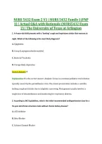 NURS 5432 Exam 2 V1 &vert; NURS 5432 Family I &lpar;FNP &NewLine;1&rpar; &vert; Actual Q&A with Rationale &lpar;NURS5432 Exam &NewLine;2&rpar; &vert; The University of Texas at Arlington 