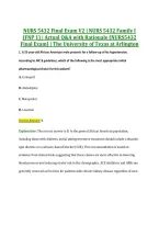 NURS 5432 Final Exam V2 &vert; NURS 5432 Family I &NewLine;&lpar;FNP 1&rpar; &vert; Actual Q&A with Rationale &lpar;NURS5432 &NewLine;Final Exam&rpar; &vert; The University of Texas at Arlington
