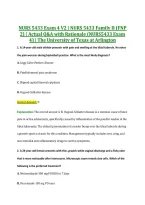 NURS 5433 Exam 4 V2 &vert; NURS 5433 Family II &lpar;FNP &NewLine;2&rpar; &vert; Actual Q&A with Rationale &lpar;NURS5433 Exam &NewLine;4&rpar; &vert; The University of Texas at Arlington 