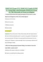 NURS 5433 Exam 4 V3 &vert; NURS 5433 Family II &lpar;FNP &NewLine;2&rpar; &vert; Actual Q&A with Rationale &lpar;NURS5433 Exam &NewLine;4&rpar; &vert; The University of Texas at Arlington