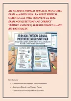 ATI RN ADULT MEDICAL SURGICAL PROCTORED EXAM 2026 WITH NGN QUESTIONS AND CORRECT ANSWERS &lpar;VERIFIED ANSWERS&rpar; PLUS RATIONALES &vert; INSTANT DOWNLOAD PDF&period;