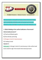 NSG 4100 ADULT HEALTH III EXAM 3 PRACTICE QUESTIONS WITH VERIFIED ANSWERS AND DETAILED RATIONALES UPDATED 2026 EDITION &vert; GALEN COLLEGE OF NURSING 200