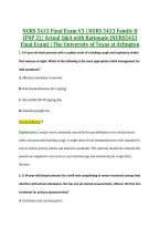 NURS 5433 Final Exam V1&ndash;V3 &vert; NURS 5433 Family II &lpar;FNP 2&rpar; &vert; Actual Q&A with Rationale &lpar;NURS5433 Final Exam&rpar; &vert; The University of Texas at Arlington