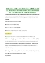 NURS 5433 Exam 2 V1&ndash;V3 &vert; NURS 5433 Family II &lpar;FNP 2&rpar; &vert; Actual Q&A with Rationale &lpar;NURS5433 Exam 2&rpar; &vert; The University of Texas at Arlington