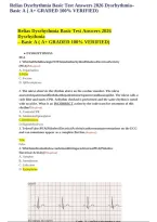 Relias Dysrhythmia Basic A 2026 &ndash; Practice Questions&comma; Verified Answers & Cardiac Rhythm Study Guide&NewLine;