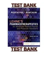 Test Bank for Lehne's Pharmacotherapeutics for Advanced Practice Nurses & Physician Assistants 3rd Edition by Rosenthal & Burchum &vert; ISBN 9780323936064