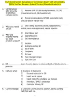 CST &lpar;Construction Surveillance Technician&rpar; Exam with all Correct & 100&percnt; Verified Answers &vert;Latest Version &vert;Already Graded A&plus;
