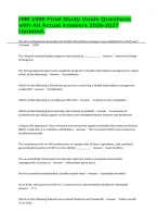 HIM 1000 Final Study Guide Questions with All Actual Answers 2026-2027 Updated&period;