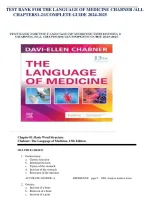 The Language of Medicine &vert; Chabner Test Bank Chapters 1&ndash;21
