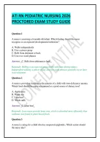 ATI RN Pediatric Nursing 2026 Proctored Exam Study Guide