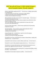 CHST Test with all Correct & 100&percnt; Verified Answers &vert;Actual Complete Update &vert;Already Graded A&plus;