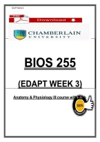 BIOS 255 Week 3 Edapt Study Guide&colon; Blood Vessels & Circulation