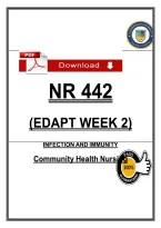 NR 442 Week 2 Edapt Study Guide&colon; Infection&comma; Immunity & Epidemiology